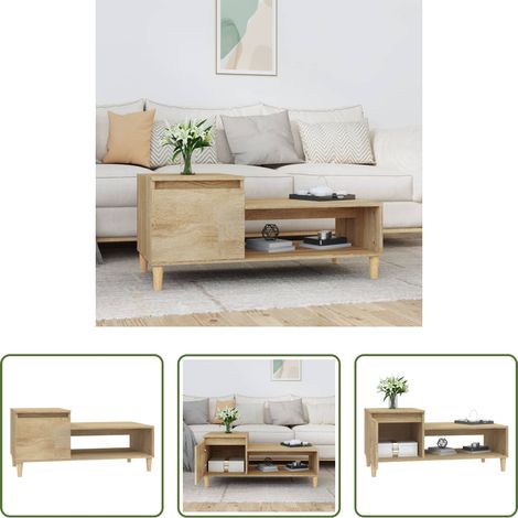 Table basse chêne sonoma - Table basse Chêne sonoma 100x50x45 cm Bois d'ingénierie (1/5)