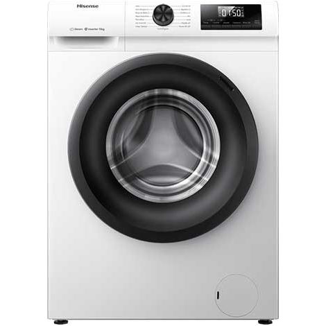 Lavadora 10KG 1400RPM Hisense WF1Q1041BW Vapor Blanco A-10%