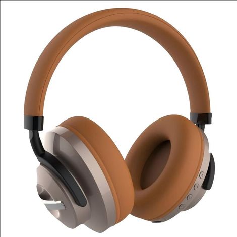 Casque Bluetooth SODO M2 - Bluetooth 5.0, autonomie de 12 h, compatible carte TF, microphone et design élégant - Marron (1/5)