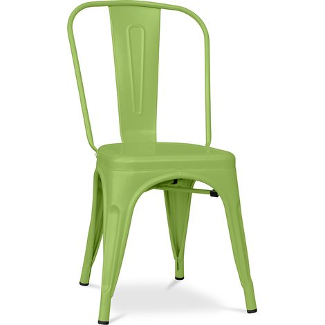 Stahl Esszimmerstuhl - Industriedesign - Stylix Light green (1/5)
