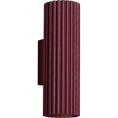 Apliques KARBON borgoña aluminio 2xGU10 6.5cm Sollux (1/2)