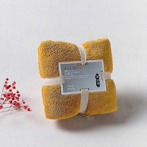 Serviettes douces et ultra-absorbantes pour les mains, jaunes et oranges (1/2)