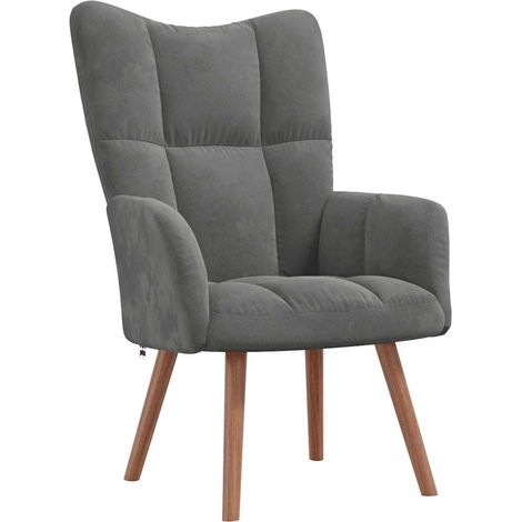 Maison Exclusive - Relaxsessel Dunkelgrau Samt