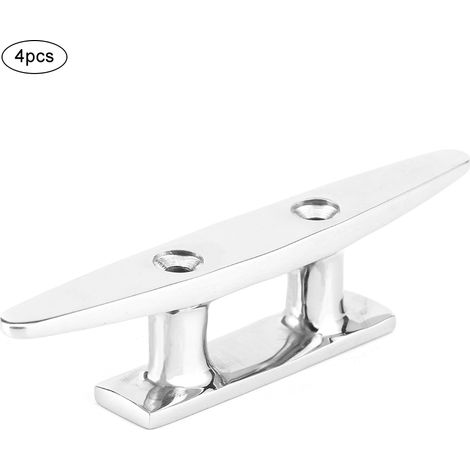 Quatre pinces de fixation pour amarres de quai en acier inoxydable de 100 mm/3,9 pouces (1/5)