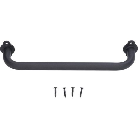Poignée de porte grange Mingzhe, acier au carbone noir, surface (1/5)