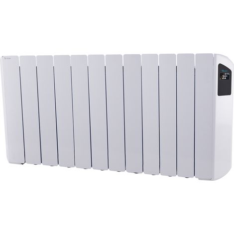 Radiateur électrique à inertie fluide 2000W FARHO Victoria 12 Eléments Blanc WiFi Intégrée Basse Consommation Garantie 20 ans (1/4)