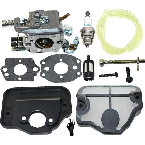 Kit de filtre à air de carburateur pour Husqvarna 36 41 136 136LE 137 137E 141 141LE 142 142E McCulloch M4620 Partner P365 P405 Jonsered 2036 2040 CS2040 530035291 545013503 WT-657.WT-529.WT-289.WT-23