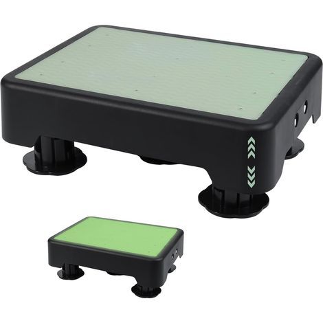 Marchepied antidérapant réglable en hauteur à 3 niveaux avec phosphorescent, charge maximale 200 kg, marchepied pour cuisine, salle de bain, bureau (1/5)