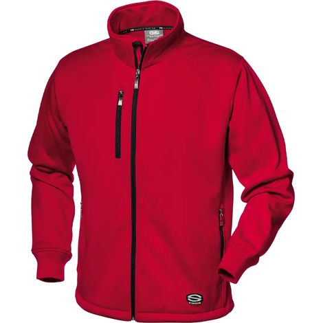 SIR SAFETY SYSTEM NAVIGATOR Veste de travail softshell coupe-vent rouge Taille 3XL