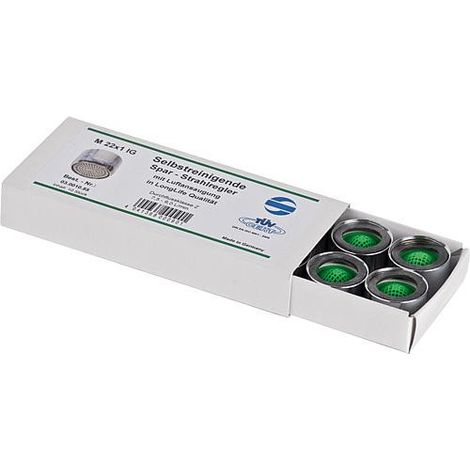 Aérateur,régu. jet autonettoyant SelfClean Eco-7,5l/min M22x1fem. emballage : 10 pcs (1/2)