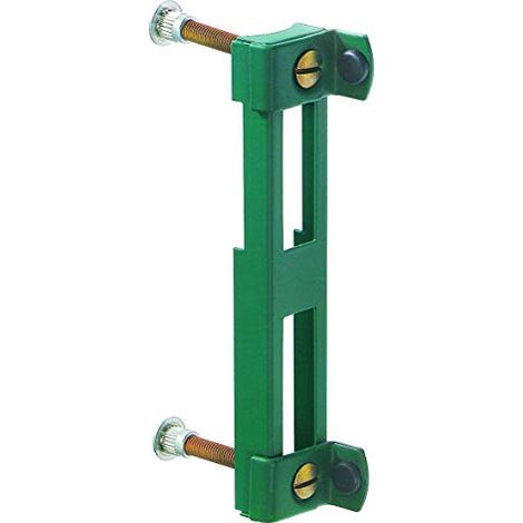 Alberts 654009 Battuta per cancelli con griglia ondulata, zincata, rivestita in plastica verde RAL 6005 (1/3)