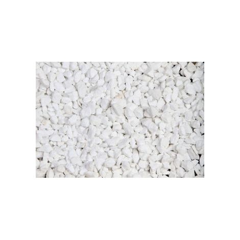 Gravier décoratif marbre blanc concassé 8/12 – Poids 150 Kg – Pour allées et paillage durable – Provenance Europe – Scmc