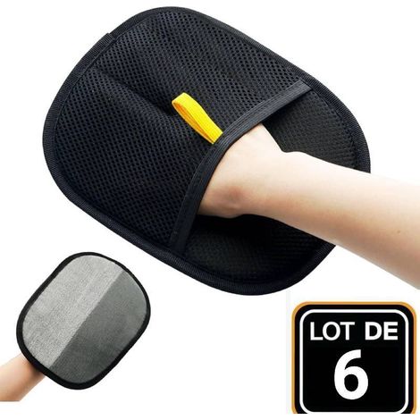 Épilateur pour Animaux de Compagnie, Gants électrostatiques d'épilation pour Animaux de Compagnie, Épilateur de canapé réutilisable pour Chats et Chiens, Meubles, Tapis, Rideaux - 6Pcs (1/5)