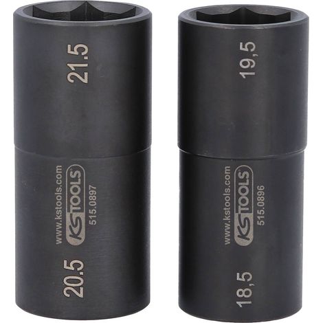 Kstools – Coffret de douilles à chocs 1/2" – Acier chrome-molybdène – Profil 6 pans – Compatible jantes aluminium Ford (1/6)