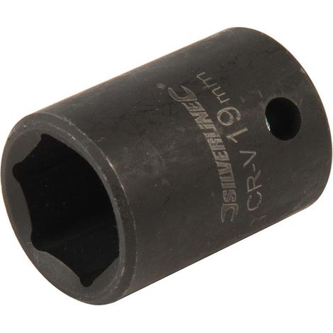 Silverline - Douille Impact Métrique 1/2'' Avec Entraînement à 6 Pointes - 19 Mm (1/2)