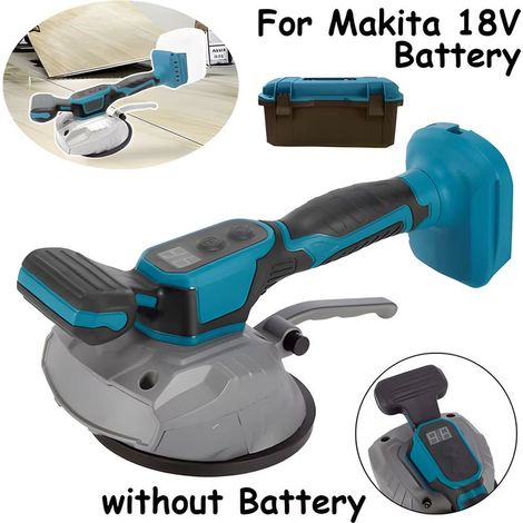 Makita – Cordless tile leveler – 8 speeds – Ceramic vibrator – 18V battery – Floor and wall (1/5)