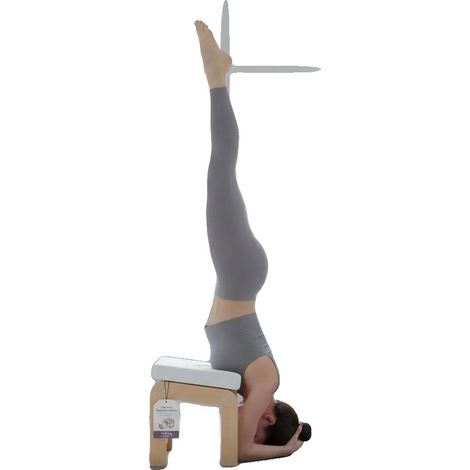 Mesa de inversión para yoga, altura regulable, capacidad de peso máximo 136 kg, color verde militar. (1/2)