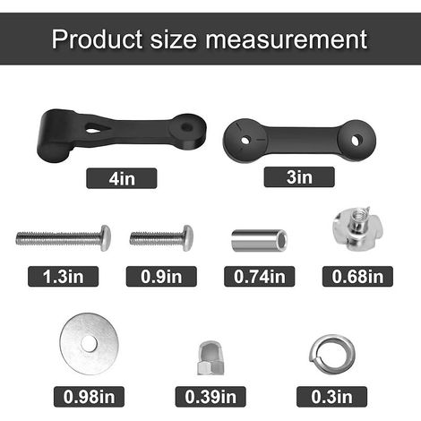 42-555 Ensembles de loquets avec crochet pour Husqvarna Poulan 532160793 160793 723-0383 Craftsman 109808X 532109808X 160793, (1/5)