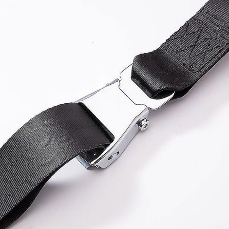 Ceinture de sécurité deux points réglable - Réglable 850 1280 mm Attache aluminium et sangle polyester - Universel (1/5)