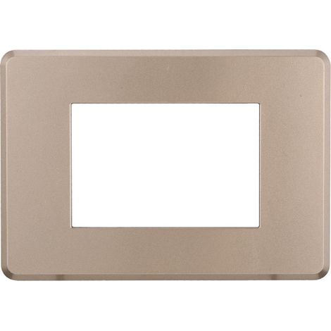 ETTROIT AN87310 Slim Thin 3P-Platte, bronzefarben, kompatibel mit Bticino Axolute Air