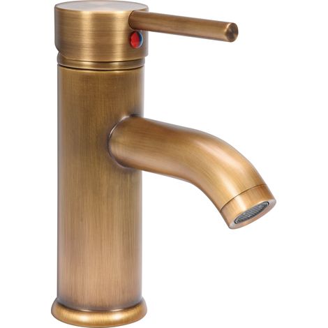 Waschtischarmatur RETRO BRONZE, Vintage Wasserhahn, Mischbatterie