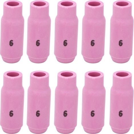 10pcs Tasses en Céramique de Buse D'alumine TIG 10N48 6 pour Torche WP17 18 26 Accessoires et pièces détachées pour fer à souder électrique