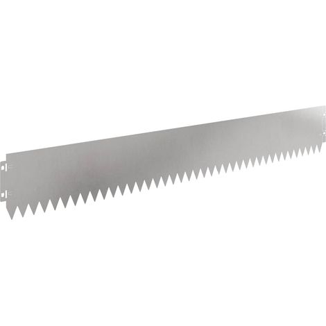 Bordure de Pelouse 10 pc 103 x 15 cm Acier Argenté vidaXL