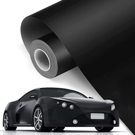 Film Covering Noir Mat 30 X 300Cm Adhesif Noir Mat Imperméable à l'eau Autocollant Carbone Adhésif Film Carbone Covering Carbone Mat pour La Décoration Bricolée de Voitures Et de Motos (1/5)