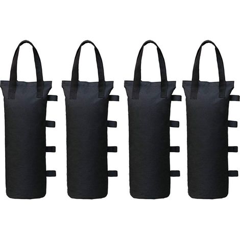 Sac de Lest pour Tonnelle 600D, Lot de 4 Sacs à Sable avec Doublure PVC, Accessoires de Stabilisation pour Tente Pliante, Auvent et Parasol (1/4)