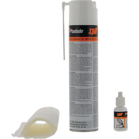 Spit – Kit de nettoyage pour cloueur Impulse/Pulsa – Longueur clou 50mm – Acier traité pour bardage et parquet – 13690