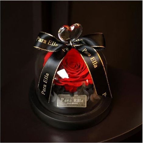 Rose éternelle - Coffret cadeau bouquet de roses - Rouge - Chambre - Fleur éternelle artisanat