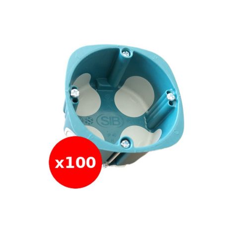 SIB - LOT de 100 Bou00eetes simple BBC 1 poste Profondeur 40mm Diam 67 - Ru00e9f. : P36840 x100 (1/3)