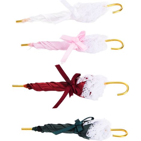 Parasol miniature tendance et coloré pour maison de poupée, accessoire de décoration. (1/5)