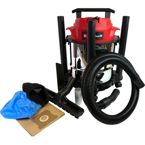 Einhell TC-VC 1812/1 S Aspirador de agua y polvo inoxidable