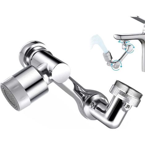 Rallonge De Robinet Pivotante Robinet De Filtre Universel Anti éclaboussures Aérateur De Robinet Rotatif Universel Robinet 1080 Degrés Aérateur D'extension De Robinet Abs Pour Cuisine Salle De Bain (1/5)