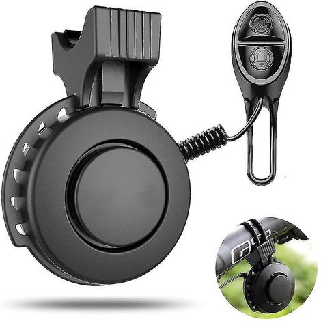 Elektrische Fahrradhupe mit 120 dB, 4 Klangmodi, wiederaufladbarer Akku, wasserdicht, KiBlack-kompatibel. (1/5)