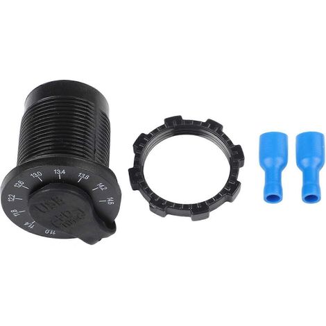 Double prise charge voiture interrupteur voltmètre LED port PD 45W affichage tension temps réel compatible moto bateau SUV (1/5)