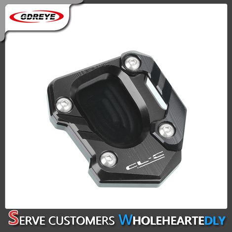 (450CLC Noir) Compatible avec les motos CFMOTO 450SR, 450NK et 450CLC : béquille latérale, support, plaque d'extension, repose-pieds et pédale 450CL-C maxpower (1/4)