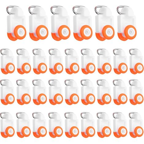 Accessoires pour Tringles à Rideaux Coulissants, 100 Pièces roulettes en Plastique 12mm pour Rail Plafond, Installation Facile et Fonctionnement Silencieux, pour Chambres (1/5)