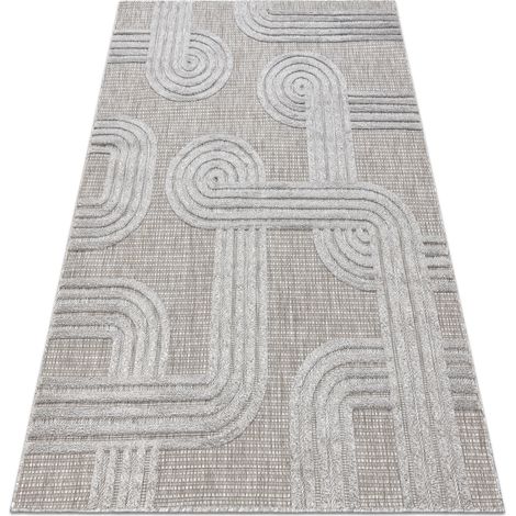 Carpet SANTO SISAL 1001 geometric grey  grey 200x290 cm