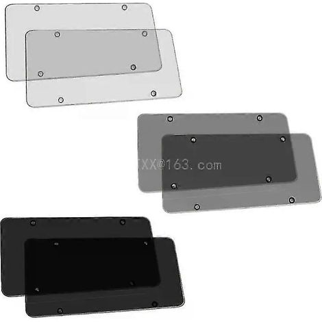 Cache-plaque d'immatriculation réfléchissant transparent anti-vitesse pour radar de péage rouge, support incassable (1/5)