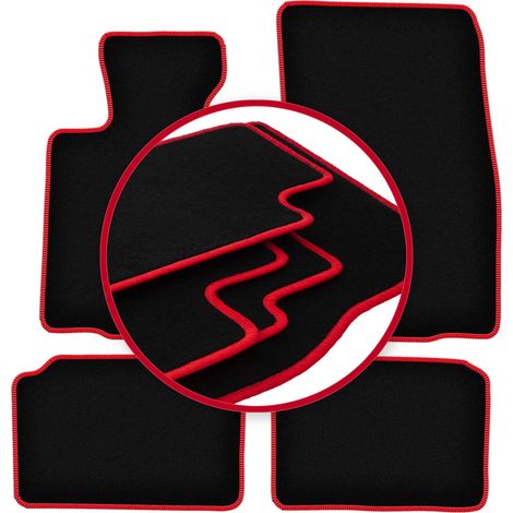 CARLUX-RED Auto-Fußmatten für: Mini Countryman R60 Fließheck (2010-2017)