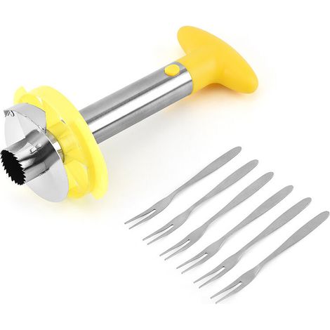 Coupe-ananas, éplucheur d'ananas pour épépiner et couper les anneaux, coupes d'éplucheur d'ananas pour la maison et la cuisine