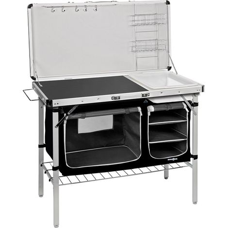 Klappbarer Camping-Küchenschrank mit Zubehör Drive In Black Brunner (1/4)