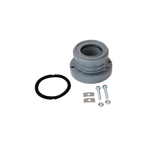 airfit Flansch-Adapter DN 110/75aus PP und VA, Lochabstand 125-143mm