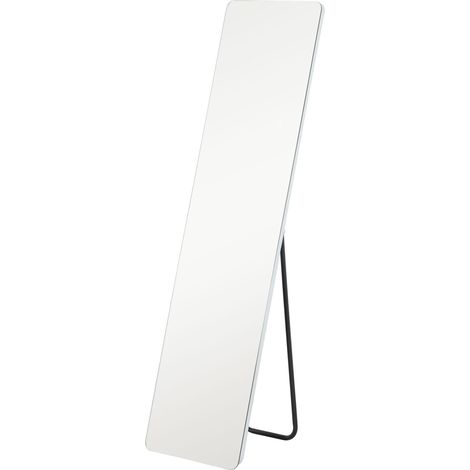 Miroir intégral sur pied 150 x 40 cm avec éclairage LED réglable et verre trempé transparent (1/5)
