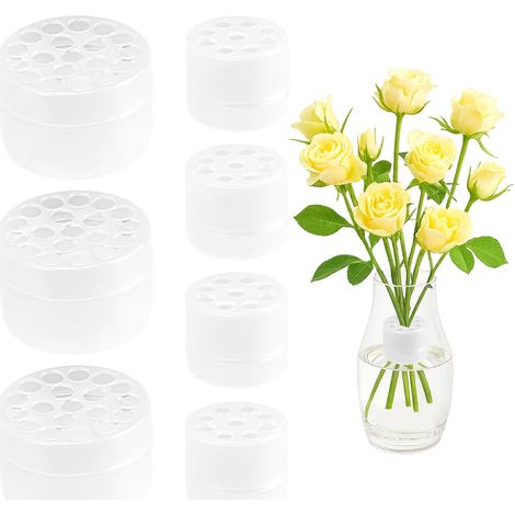 7 Pcs Support de Tige Fleurs, Supports de Tiges de Fleurs pour Ikebana Twister, Support de Tige de Bouquet en Spirale Transparent pour Fleur Florale Jardins Salons Salons Thé Bureaux (1/5)