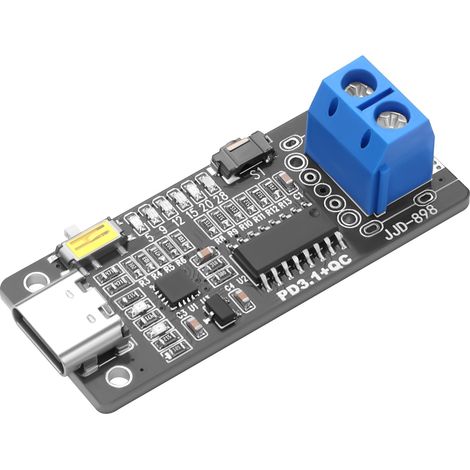 Module déclencheur de Tension USB-C PD3.1, 140 W Mémoire d'arrêt, Double mode manuel/automatique, Tension réglable 5 V/9 V/12 V/15 V/20 V/28 V, Pour PD/QC/FCP/AFC (1/5)