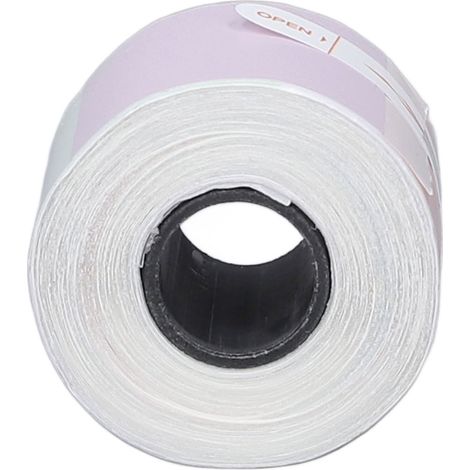 Étiquette thermique ronde autocollante 30x30mm portable auto-adhésive petite entreprise couleur pure (1/5)