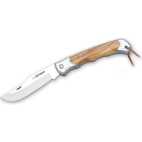 Navaja Campaña 0101 Miguel Nieto de 16,5 cms, con hoja de acero de 7 cms y mango de Cromo duro y madera natural de olivo